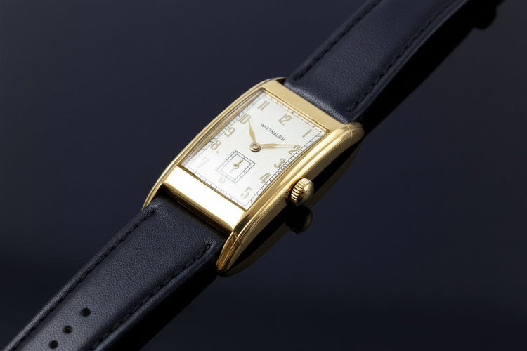 Montre Wittnauer Curvex - Montre vintage années 1940 plaquée or 58 Facettes