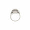 Bague 57 Art déco - Bague de fiançailles diamant en or blanc 18k 58 Facettes