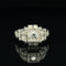 Bague 57 Art déco - Bague de fiançailles diamant en or blanc 18k 58 Facettes