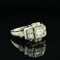Bague 57 Art déco - Bague de fiançailles diamant en or blanc 18k 58 Facettes