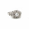 Bague 57 Art déco - Bague de fiançailles diamant en or blanc 18k 58 Facettes