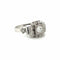 Bague 57 Art déco - Bague de fiançailles diamant en or blanc 18k 58 Facettes