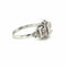 Bague 57 Art déco - Bague de fiançailles diamant en or blanc 18k 58 Facettes