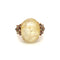 Bague 57 Vintage - Bague cocktail en or rose saphir et diamants 58 Facettes