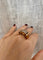 Bague 52 Art déco - Bague en or jaune 18 k diamants 58 Facettes
