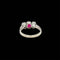 Bague Art Déco - Bague en or 18k avec rubis et diamants 58 Facettes