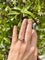 Bague 53 Solitaire - Bague en or jaune et blanc 18 k diamant coussin 58 Facettes