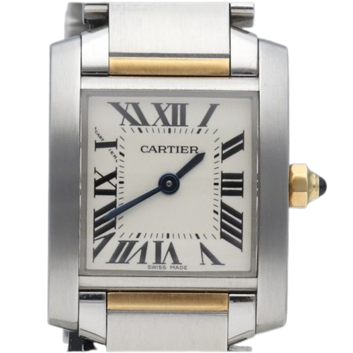 Cartier Tank Française - Montre PM en or jaune et acier