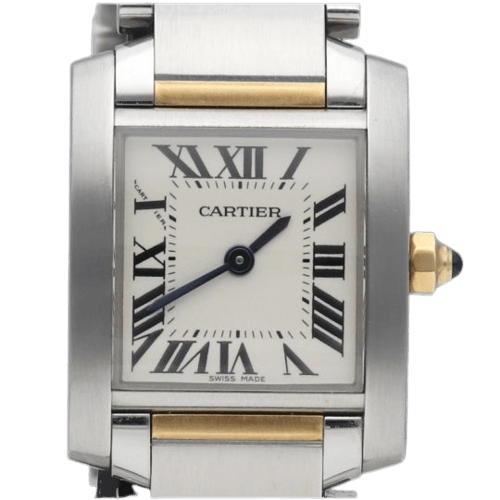 Cartier Tank Française - Montre PM en or jaune et acier 58 Facettes MT47910