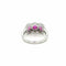 Bague 56 Bague trois pierres rubis et diamants en or 18k 58 Facettes