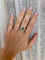 Bague 59 Vous et Moi - Bague en or blanc 18k émeraude et diamants 58 Facettes