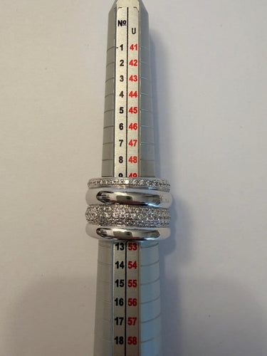 52.5 Pomellato Tubolare - Bague en or blanc et diamants 58 Facettes AZ-PG-A.9913OB3