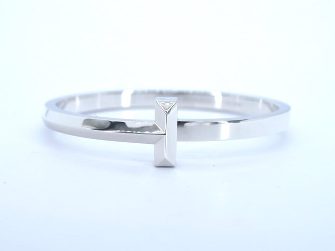 Tiffany & Co Tiffany T - Гривна от бяло злато 58 Facettes 3120