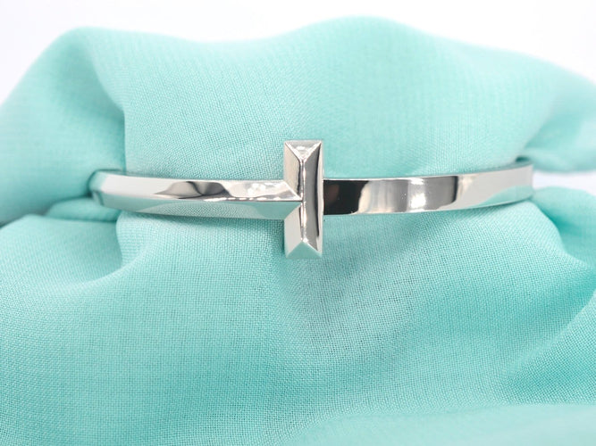 Tiffany & Co Tiffany T - Гривна от бяло злато 58 Facettes 3120