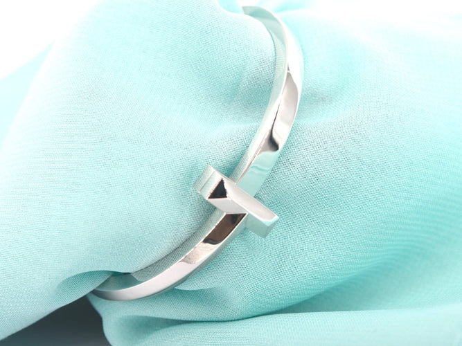 Tiffany & Co Tiffany T - Гривна от бяло злато 58 Facettes 3120