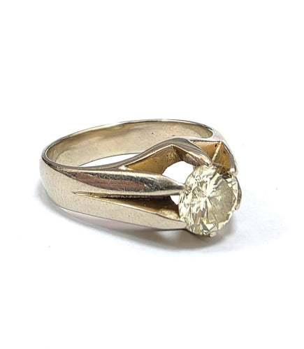 54 Bague en or blanc 18 ct et diamants 58 Facettes 997/26 M
