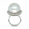 Bague 54 Bague rétro - Perle de mer du Sud et diamants en or blanc 58 Facettes