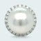 Bague 54 Bague rétro - Perle de mer du Sud et diamants en or blanc 58 Facettes