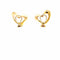Boucles d'oreilles Tiffany & Co. Elsa Peretti - Boucles d'oreilles Open Heart en or jaune 18k 58 Facettes