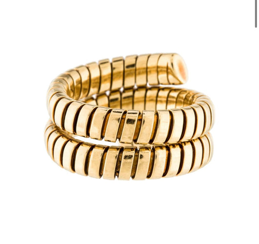 Bague Bulgari - Bague Tubogas en or jaune 58 Facettes