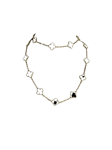 Van Cleef & Arpels Vintage Alhambra - Naszyjnik sautoir z żółtego złota i onyksu 