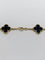 Van Cleef & Arpels Vintage Alhambra - Sautoir en or jaune et onyx 58 Facettes BO/260260