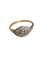 52 Art déco - Bague en or jaune, platine et diamant 58 Facettes 743