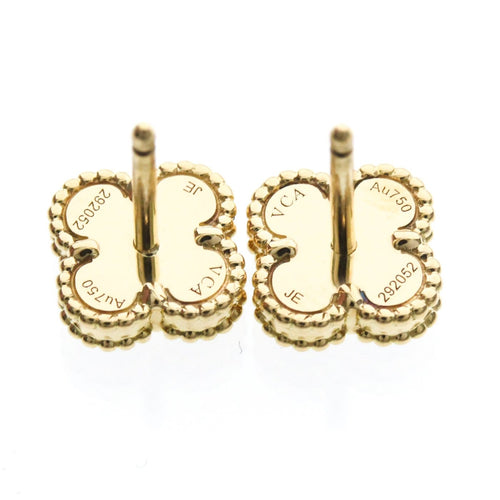 Van Cleef & Arpels-örhängen Sweet Alhambra - Örhängen i gult guld och onyx 58 Facettes gi1skk1xdw