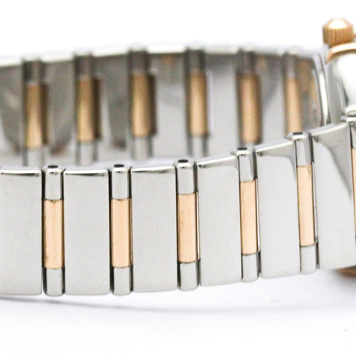 Montre Omega Constellation - Montre quartz acier, or rose et diamants 58 Facettes cfaz1xn1to