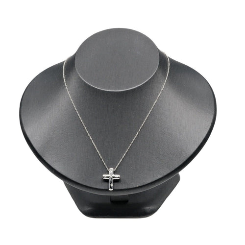 Ciondolo Tiffany & Co. - Ciondolo a croce in platino e diamanti 58 Facettes vcem0tfn0n