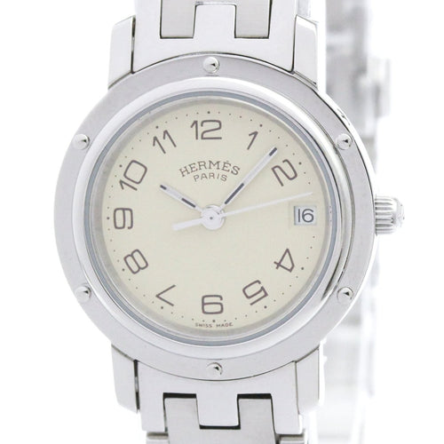 Orologio Hermès Clipper - Orologio al quarzo in acciaio inossidabile 58 Facettes zqzu7jyud4