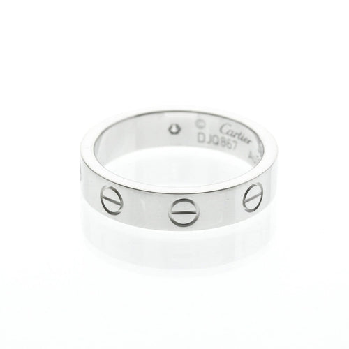 Ring 49 Cartier Love - Ehering aus 18K Weißgold und Diamant 58 Facettes uy09pyo4l2