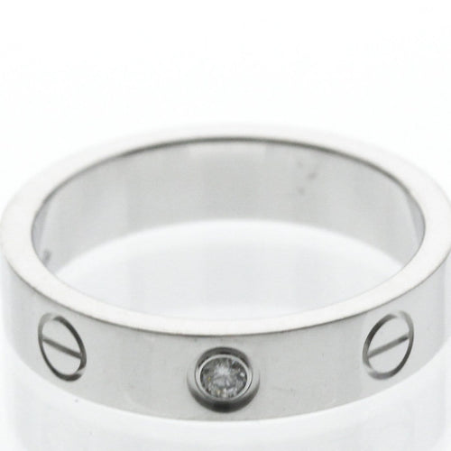 Ring 49 Cartier Love - Ehering aus 18K Weißgold und Diamant 58 Facettes uy09pyo4l2
