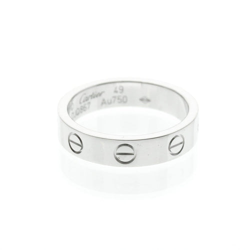 Ring 49 Cartier Love - Ehering aus 18K Weißgold und Diamant 58 Facettes uy09pyo4l2