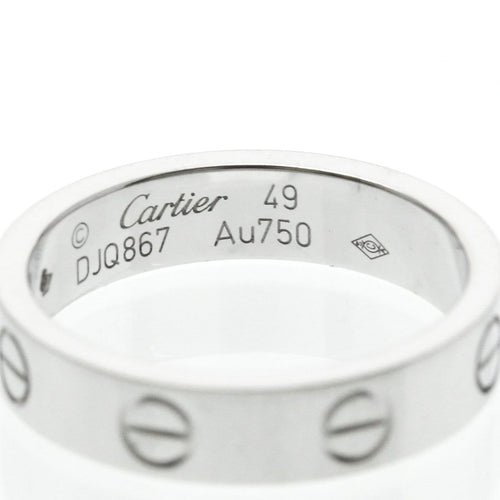 Ring 49 Cartier Love - Ehering aus 18K Weißgold und Diamant 58 Facettes uy09pyo4l2