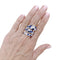 Bague 55 Bague Serpent en or blanc, diamants et saphirs 58 Facettes 35917