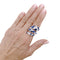 Bague 55 Bague Serpent en or blanc, diamants et saphirs 58 Facettes 35917
