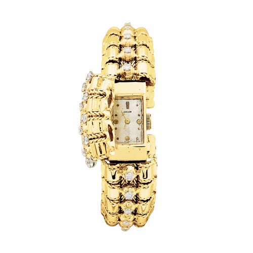 Uhr Lacloche - Geheimes Armbanduhrenmodell aus Gelbgold und Diamanten 58 Facettes 35877