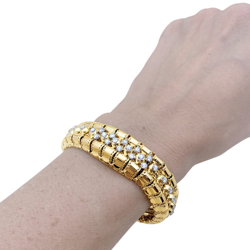 Uhr Lacloche - Geheimes Armbanduhrenmodell aus Gelbgold und Diamanten 58 Facettes 35877