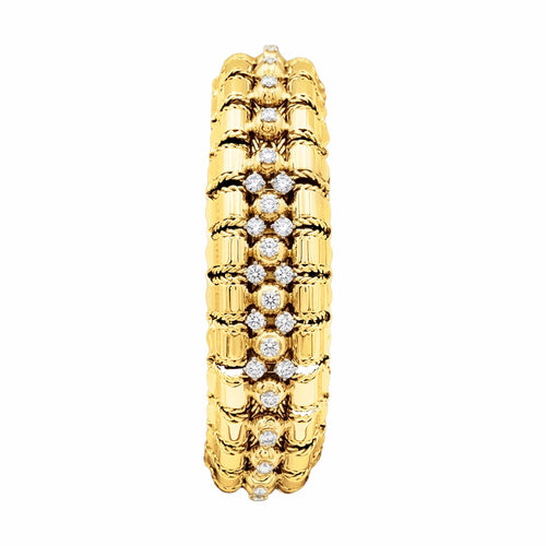 Uhr Lacloche - Geheimes Armbanduhrenmodell aus Gelbgold und Diamanten 58 Facettes 35877