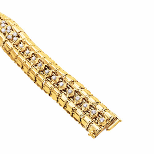 Uhr Lacloche - Geheimes Armbanduhrenmodell aus Gelbgold und Diamanten 58 Facettes 35877