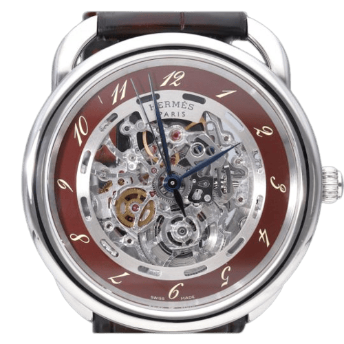 Montre Hermès Arceau Skeleton - Montre automatique en acier 58 Facettes MT47504