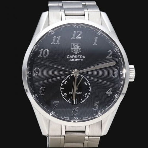 Часовник TAG Heuer Carrera Calibre 6 - Стоманен часовник 58 Facettes MT46543