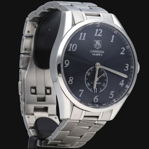 Часовник TAG Heuer Carrera Calibre 6 - Стоманен часовник 58 Facettes MT46543