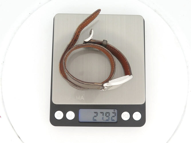 Montre Hermès Cape Cod PM - Montre quartz double tour 33 mm en acier 58 Facettes 276300