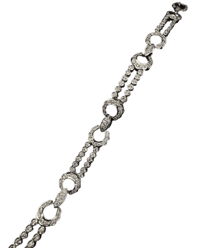 White gold and diamond bracelet 