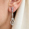 Boucles d'oreilles Art déco - Boucles d'oreilles en or blanc 18 kt et diamants 58 Facettes 494/26 G