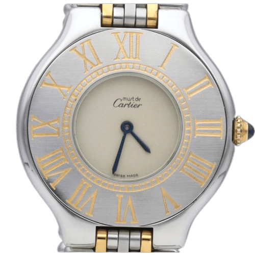 Cartier Must 21 - Montre femme en or jaune et acier 58 Facettes MT48023
