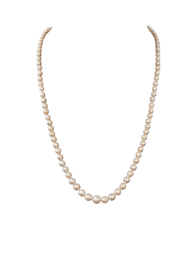 Collier Art déco en perles de culture, or gris 18K et diamants 58 Facettes Beaussant 27/3