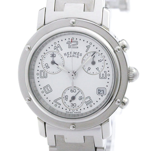Montre Hermès Clipper - Montre chronographe quartz en acier inoxydable 58 Facettes yk6c968f7m
